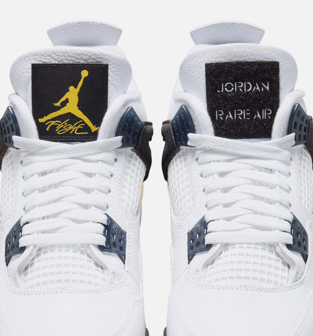 Air Jordan 4 Retro Rare Air Tour Yellow Men's Lifestyle Shoe – White/Dark Blue Grey/Black/Tour Yellow