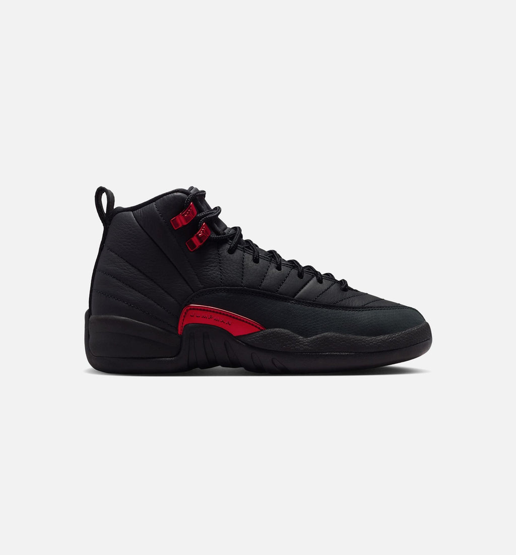 Air Jordan 12 Retro Bloodline Big Kids' Sneakers - Black / Varsity Red