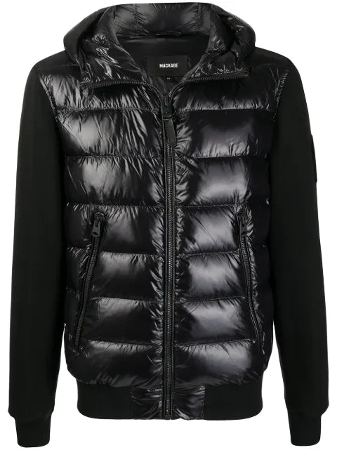 Mackage hooded quilted-panel jacket