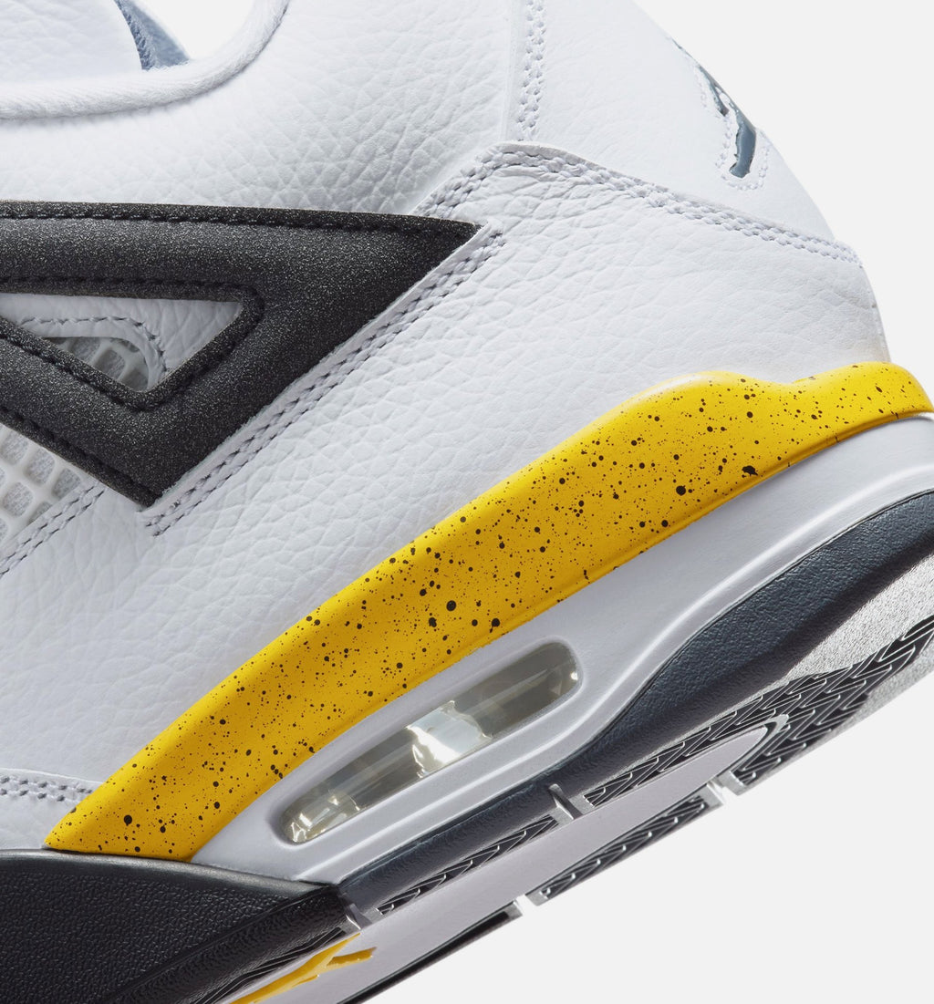 Air Jordan 4 Retro Rare Air Tour Yellow Men's Lifestyle Shoe – White/Dark Blue Grey/Black/Tour Yellow