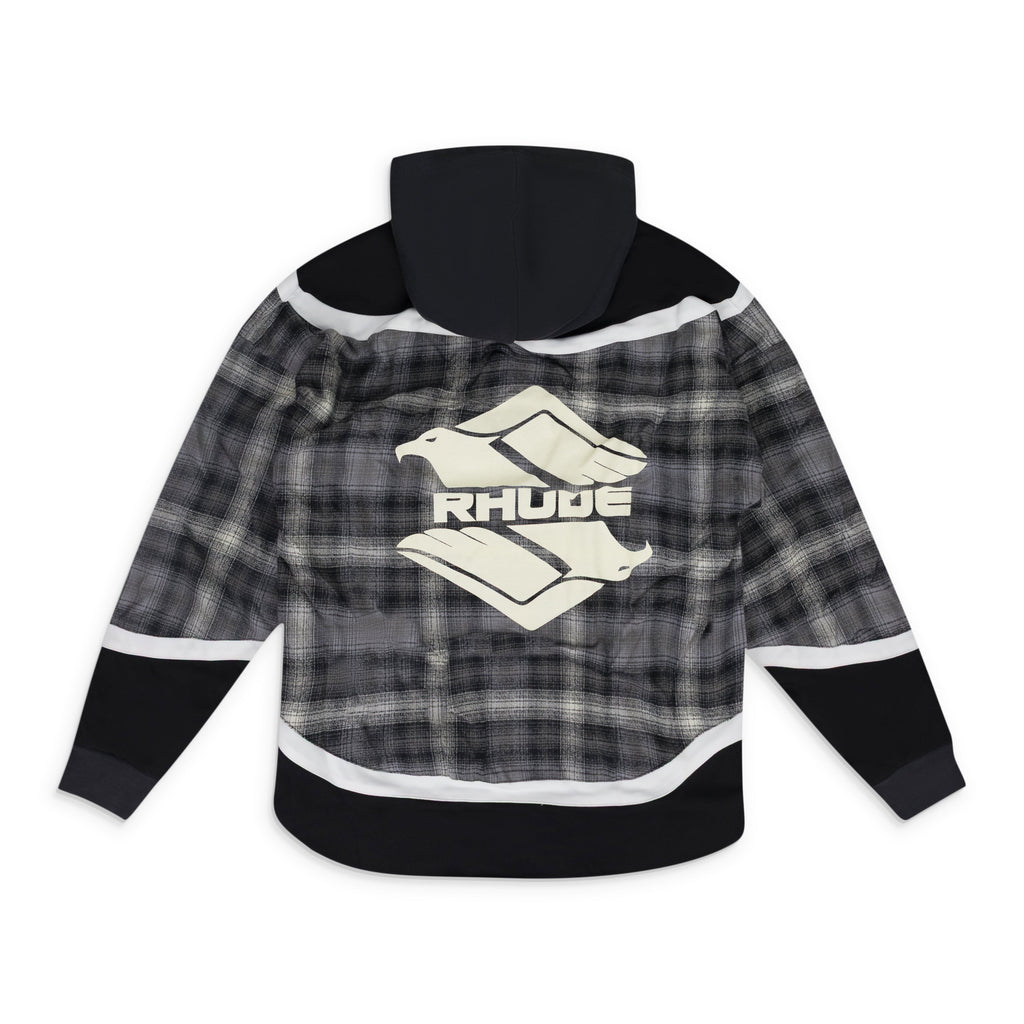 Grey Hockey Zip-UP Hoodie