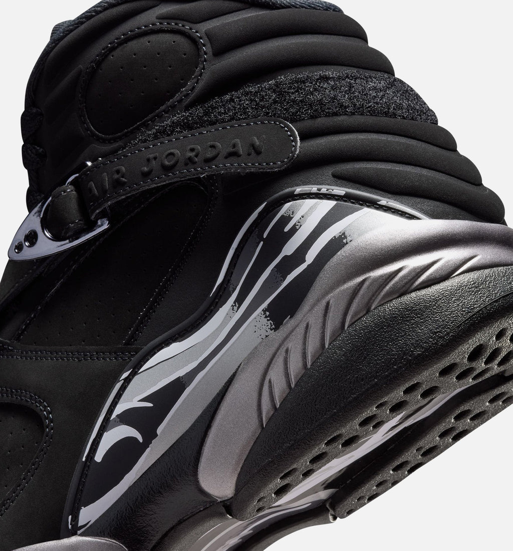 Air Jordan 8 Retro Chrome Black & Light Graphite Men's Lifestyle Shoe