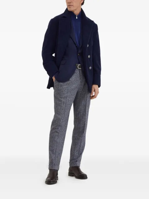 Brunello Cucinelli high-neck zip-up sweater