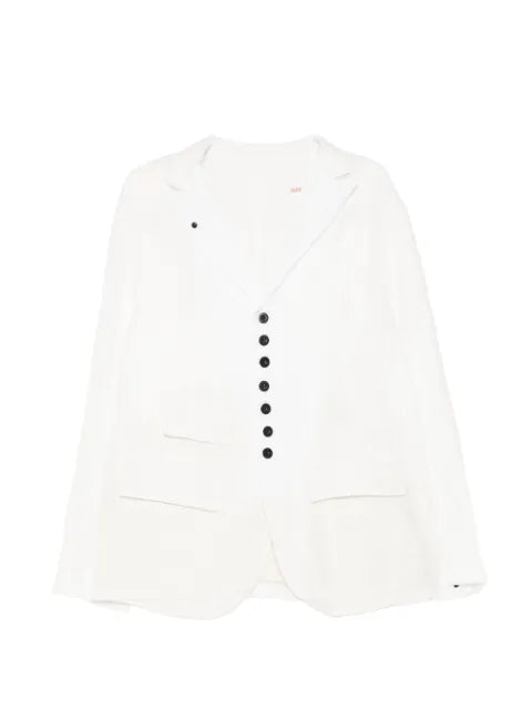 Klasica button-up notched-lapels jacket