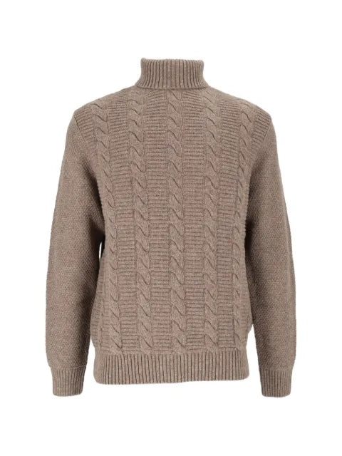Barbour cable-knit roll-neck sweater