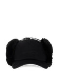 MISBHV faux-fur ear-flap baseball cap