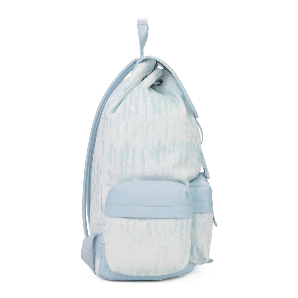 Baby Blue Jacquard Logo Tie Dye Rucksack