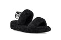 Fluffy Strap Sandals — Black | New Arrival | In Stock