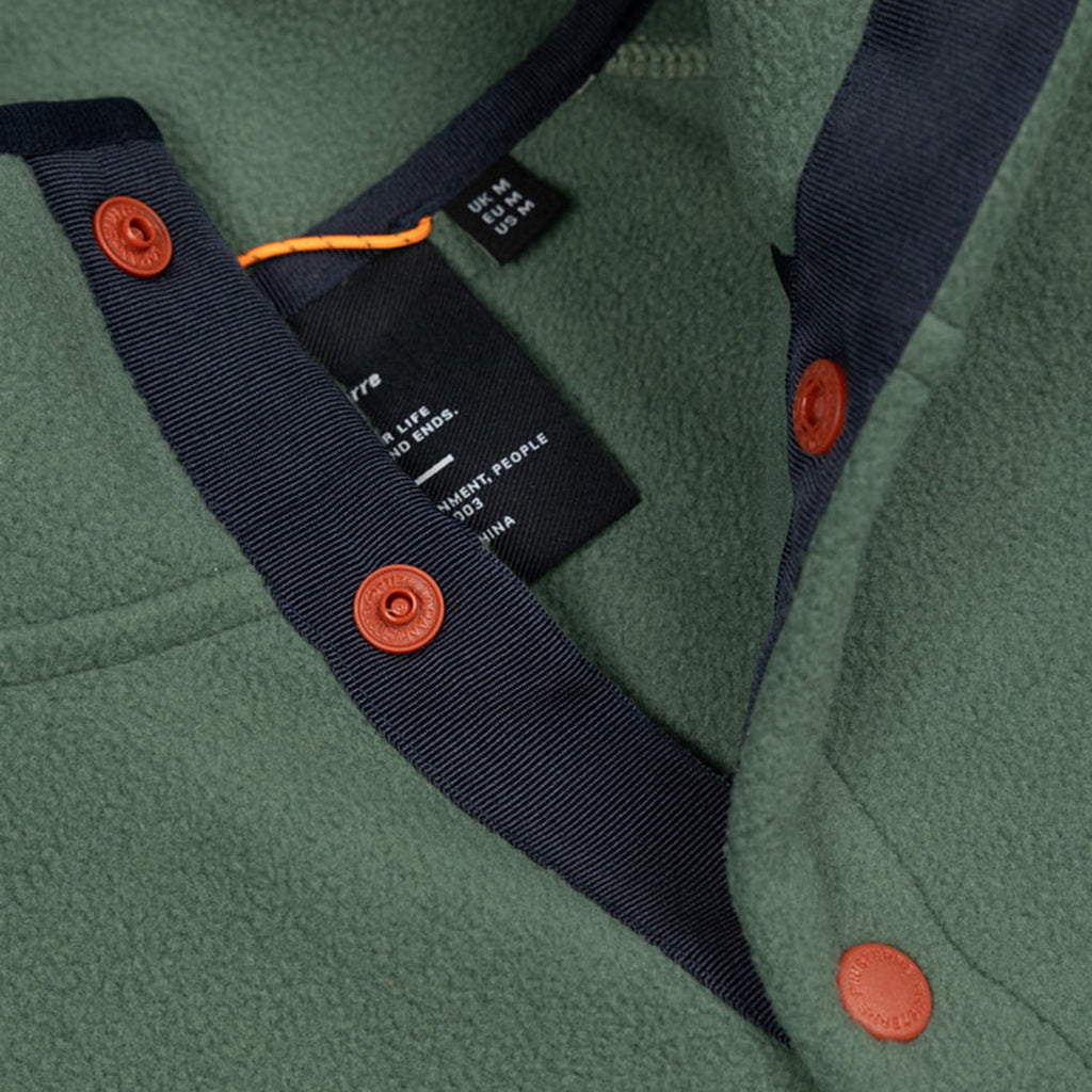 Finisterre Axiom 1/4 Snap Fleece: Sailboat Green