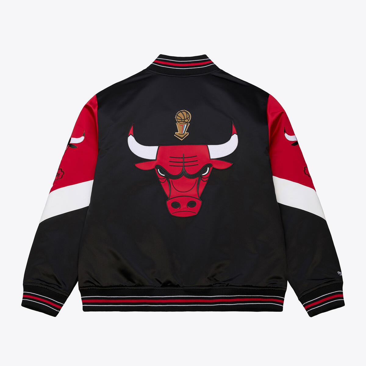 M&N NBA Vintage Chicago Bulls Throw It Back Heavyweight Satin Jacket