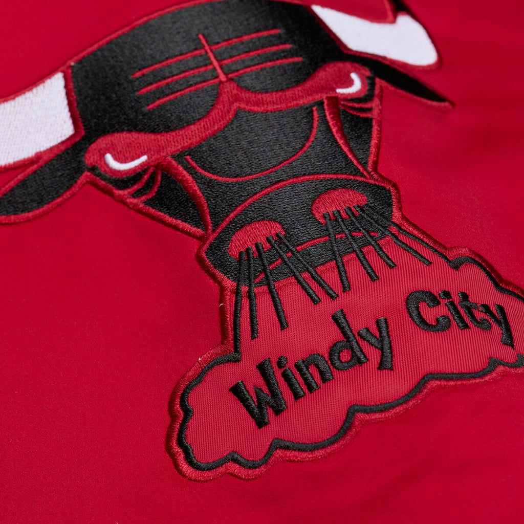 M&N NBA Vintage Chicago Bulls Throw It Back Heavyweight Satin Jacket