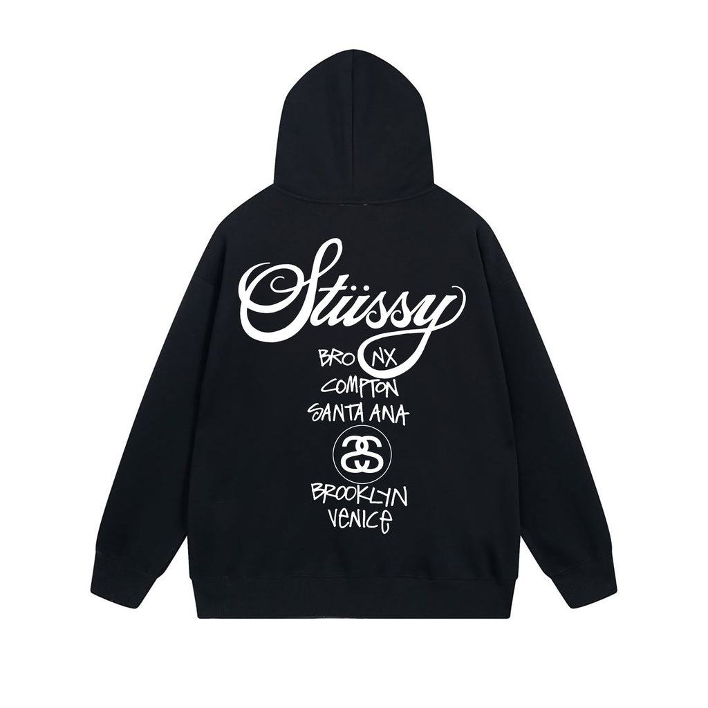 Stussy Hoodie Zip Cardigan Hooded Sweater