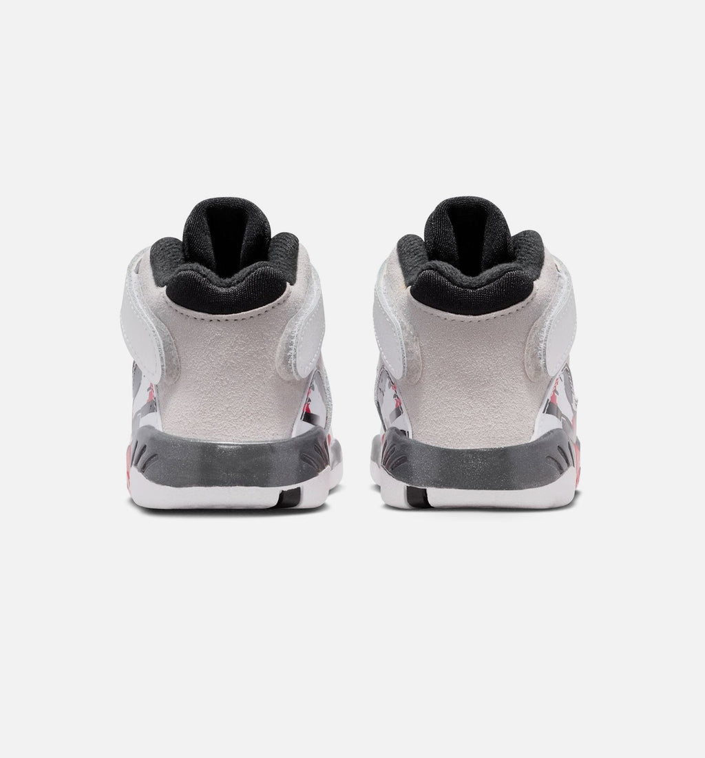 Air Jordan 8 Retro White & True Red Infant & Toddler Lifestyle Shoe