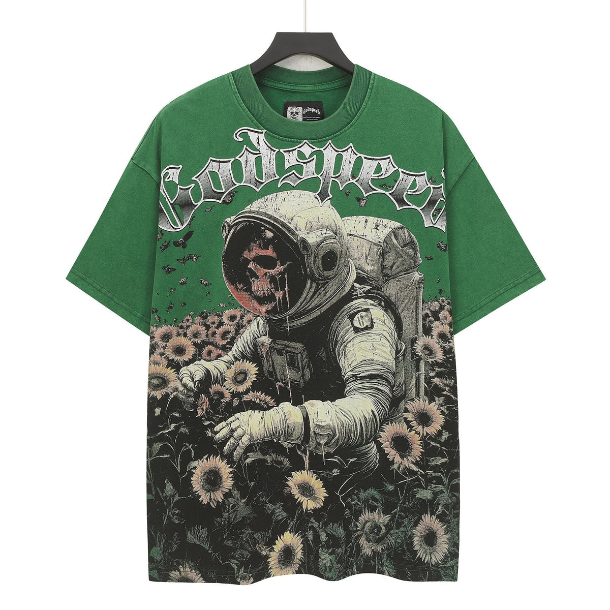 Godspeed Sunflower Astronaut Graphic T-Shirt