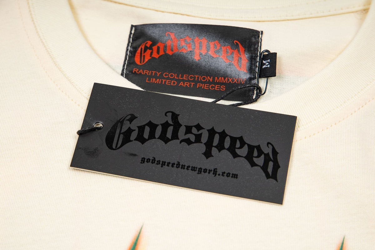 Godspeed Retro Car & Palm Tree Graphic T-Shirt