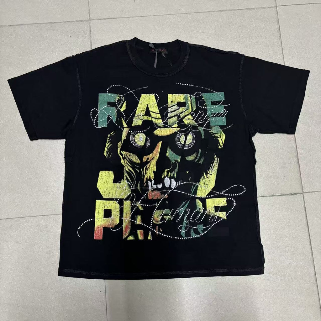 RARE PEACE Save Our Souls Skull Graphic T-Shirt