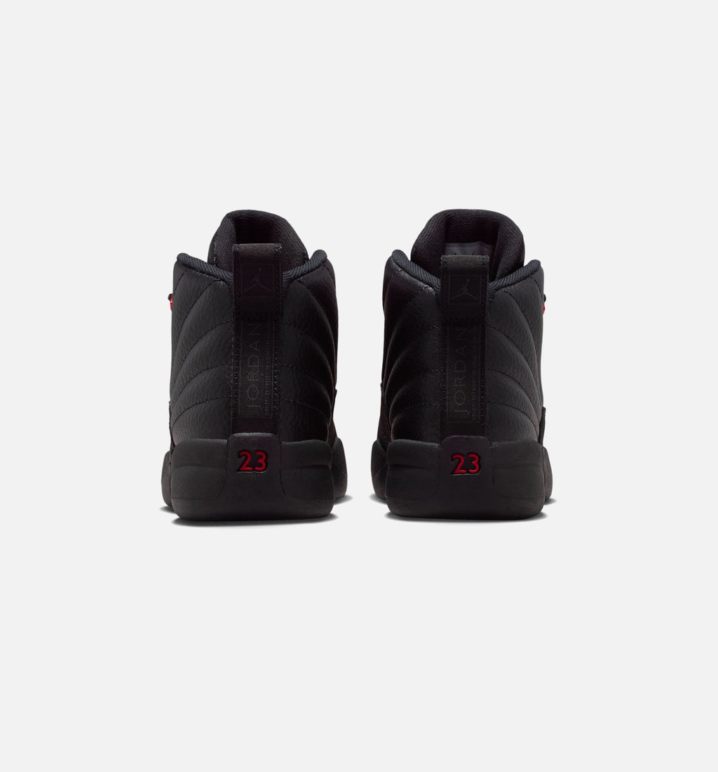 Air Jordan 12 Retro Bloodline Preschool Sneakers - Black / Varsity Red
