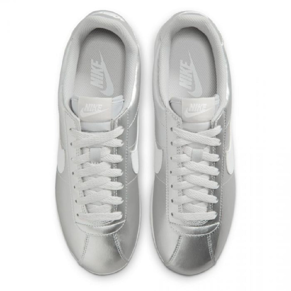 Women's Nike Cortez Metallic Silver/White-Grey Fog (IR0042 001)
