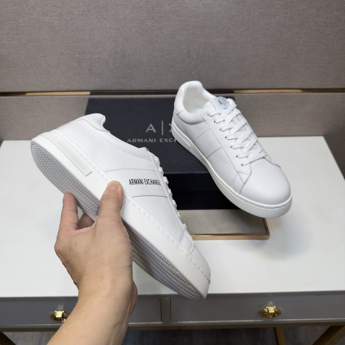 Armani Exchange Men's Low-Top Lace-Up Sneakers