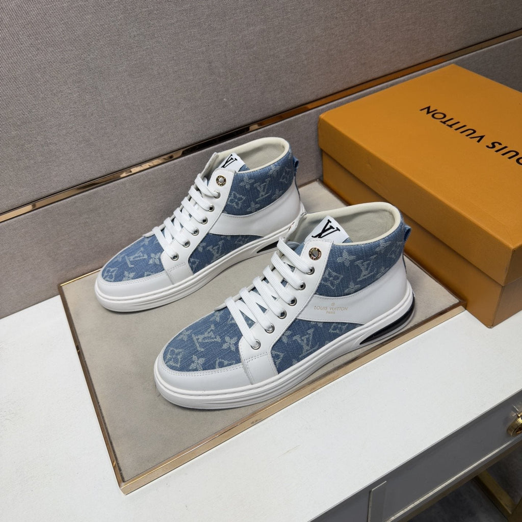 Louis Vuitton Patterned High-Top Sneakers