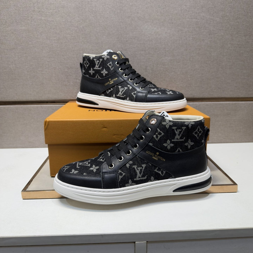 Louis Vuitton Patterned High-Top Sneakers