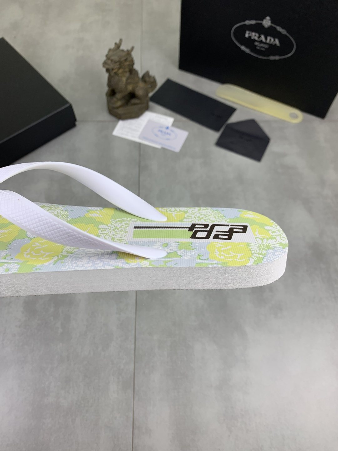 Prada Floral Thong Flip-Flops