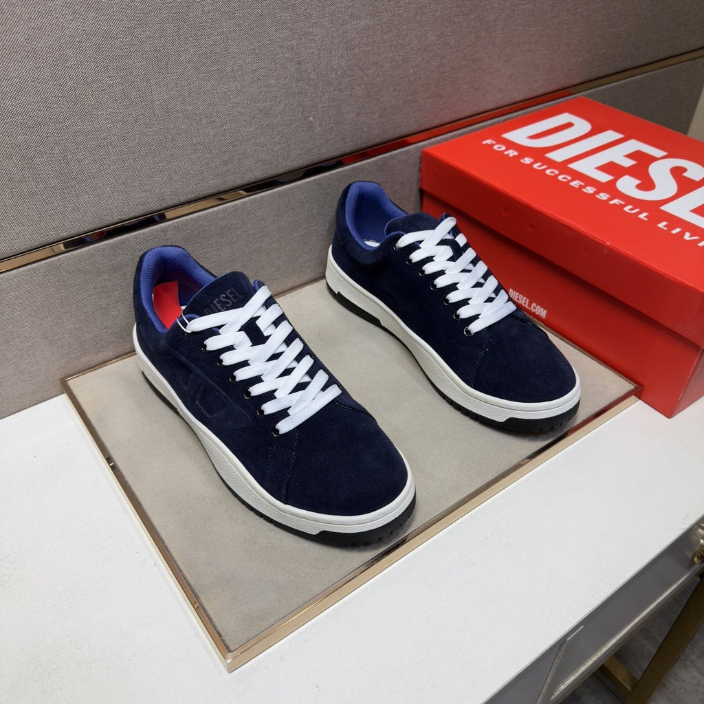 Diesel Men's Low-Top Lace-Up Sneakers - Mesh-Lined Interior